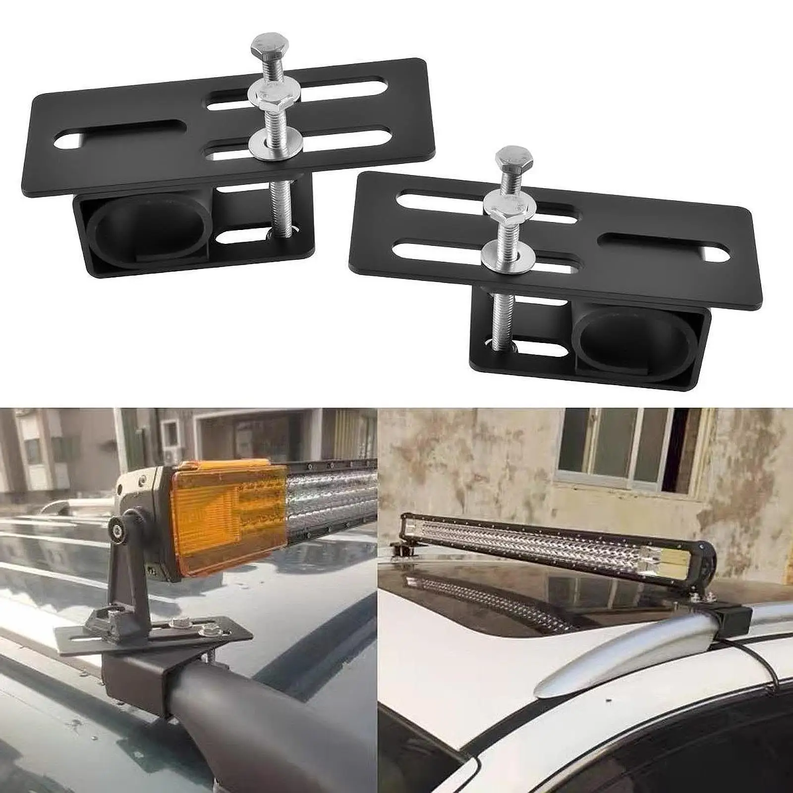 

2 Pieces Car Roof Rack Light Bracket Premium Directly Replace Easily Install