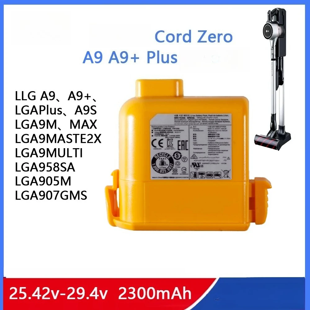 New for LG A9, A9 + A9 PLUS A905M A907GMS A905RM series vacuum cleaner battery