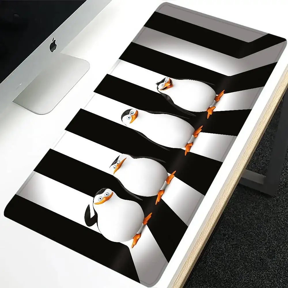 Penguins Of Madagascar Mousepad Large Mouse Pad Gaming Deskmat With Lockedge Office Non-slip Carpet