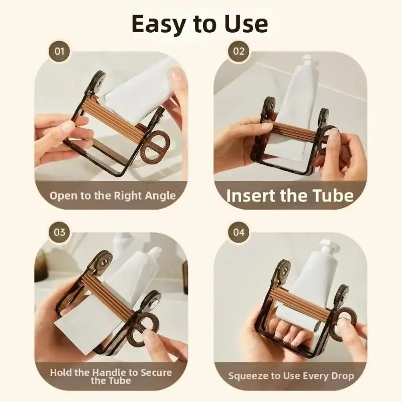 Picture 4: 1PC Plastic Toothpaste Squeezer Manual Roller Tube Dispenser For Cream Paint Ointment Kitchen Bathroom