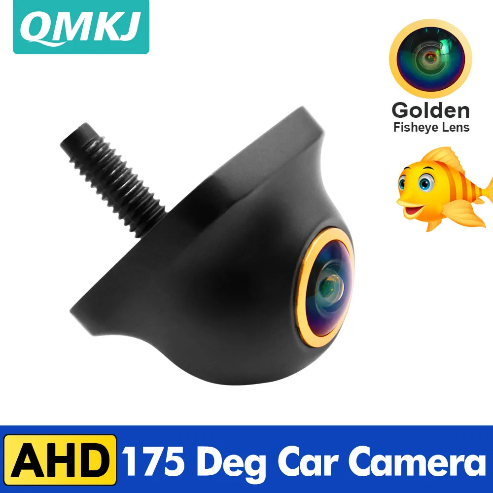 

QMKJ AHD 175 Degree CCD Golden Fisheye Starlight Night Vision Vehicle Front / Rear View Camera Metal Shell Car Reverse Camera