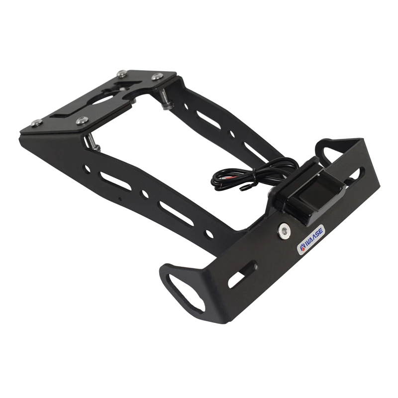 waase For Yamaha XSR900 XSR 900 2022 2023 2024 2025 License Plate Frame Holder Bracket Rear Eliminator Tail Tidy w/ LED Light