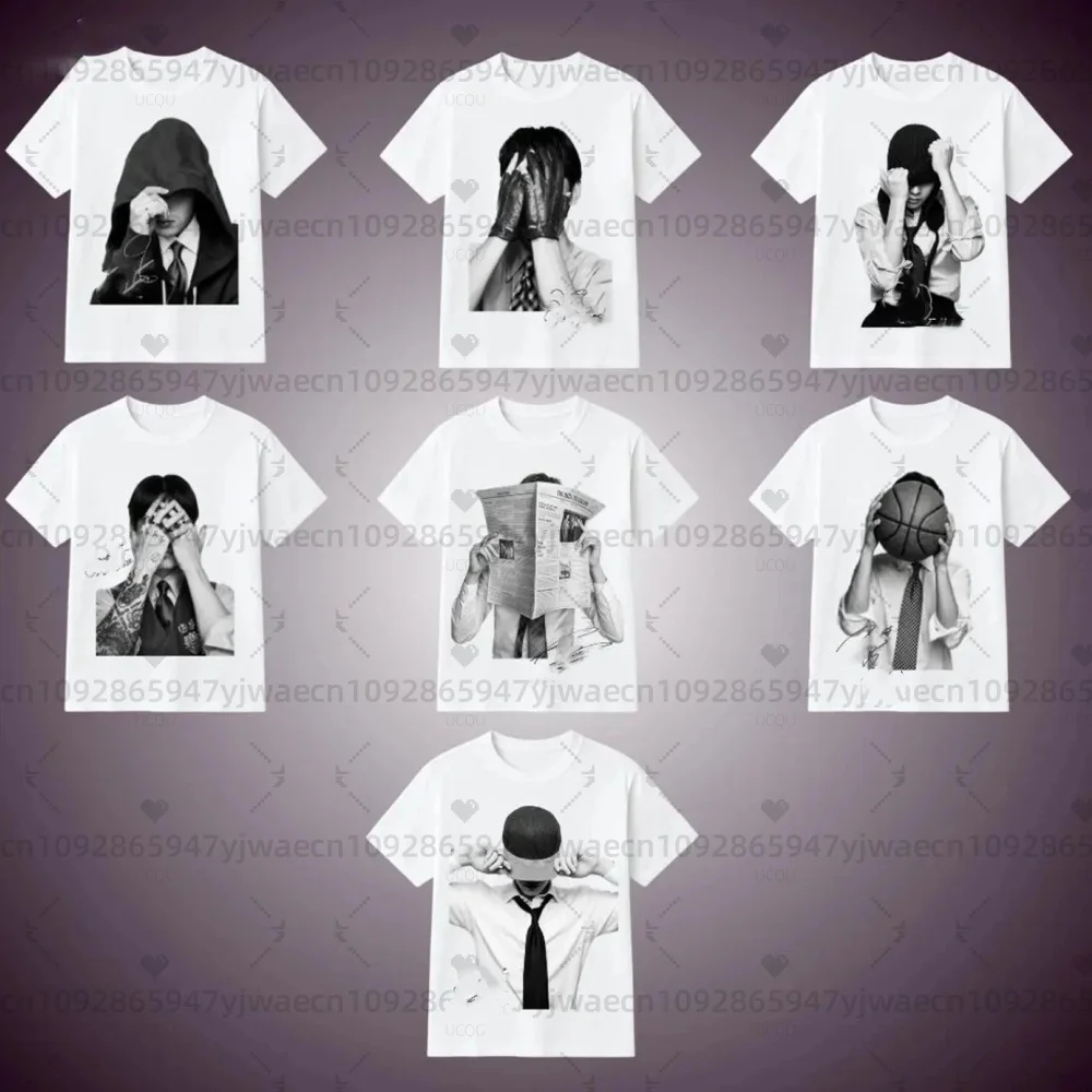 

Мужские футболки с принтом K-Pop Boy Band Polera Manga Corta, футболки для концертов World Tour 2026, подарки для фанатов, модные топы Y2k