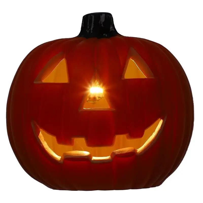 1Pc Decorative Pumpkin Halloween Props Lantern Decor Pumpkin Decoration Pumpkin Light Outdoor Halloween Decorationsation