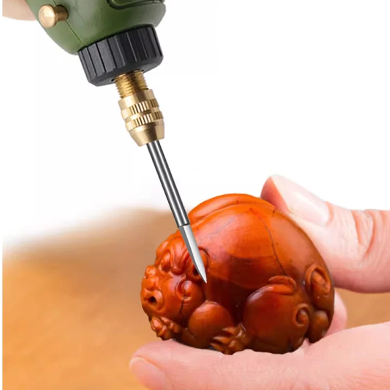 2.35/3.0 handle electric grinder carving drill bit tool, 6 sets of high-speed steel sword shaped carving sharp knives