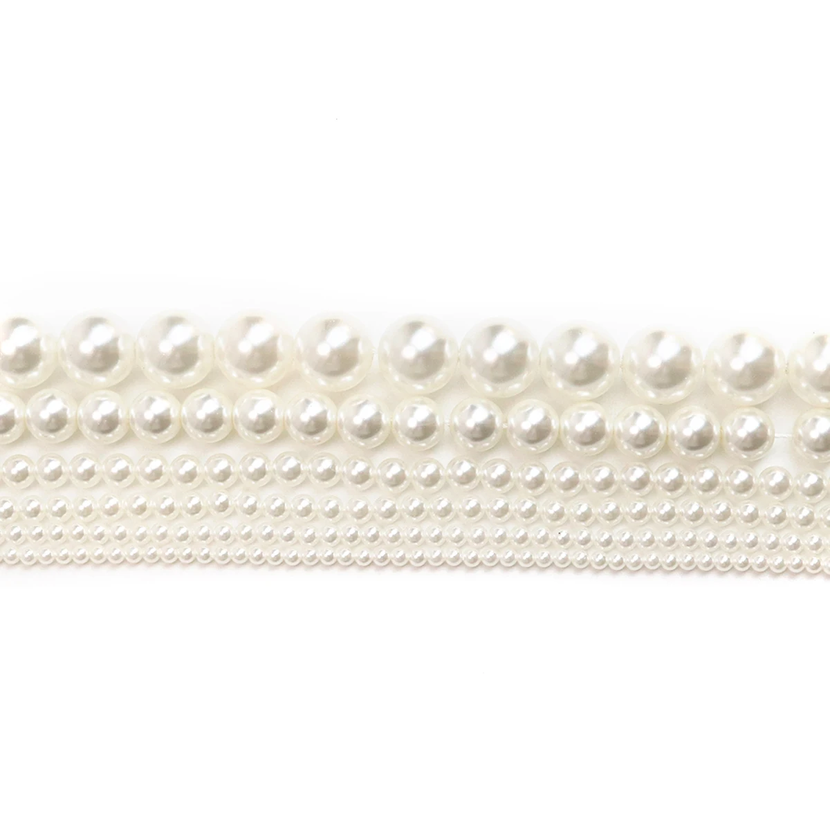 Round AAA Pearls made from natural shells Fine Look 2/4/6/8/10mm Loose Spacer Beads for Jewelry Making DIY Necklace Bracelets