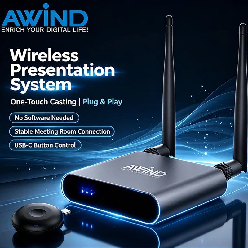Wireless Screen Projector Mobile Phone Wireless Connection Monitor Computer Hdmi High Definition Transmission 4k