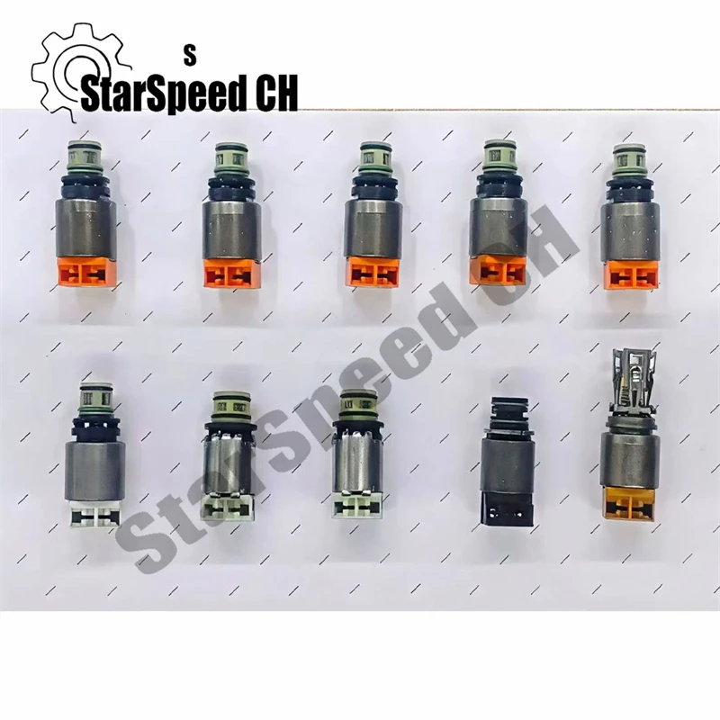 Genuine New 9HP48 9‑Speed Transmission 10 PCS/Set Solenoid with Wiring Harness Fits For Land Rover  Range Rover Evoque Discovery