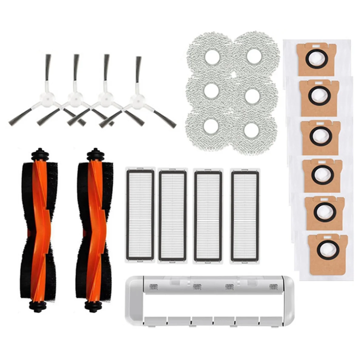 Kit de accesorios para Robot aspirador Xiaomi X20 + / X20 Plus, Cepillo Lateral principal, filtro Hepa, paño de mopa, bolsa de polvo, piezas de repuesto