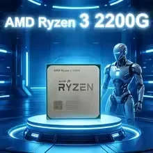65W Low Power AMD Ryzen 3 2200G CPU 4 Core 4 Thread 3.5GHz AM4 Vega 8 Graphics Desktop Processor Without Package