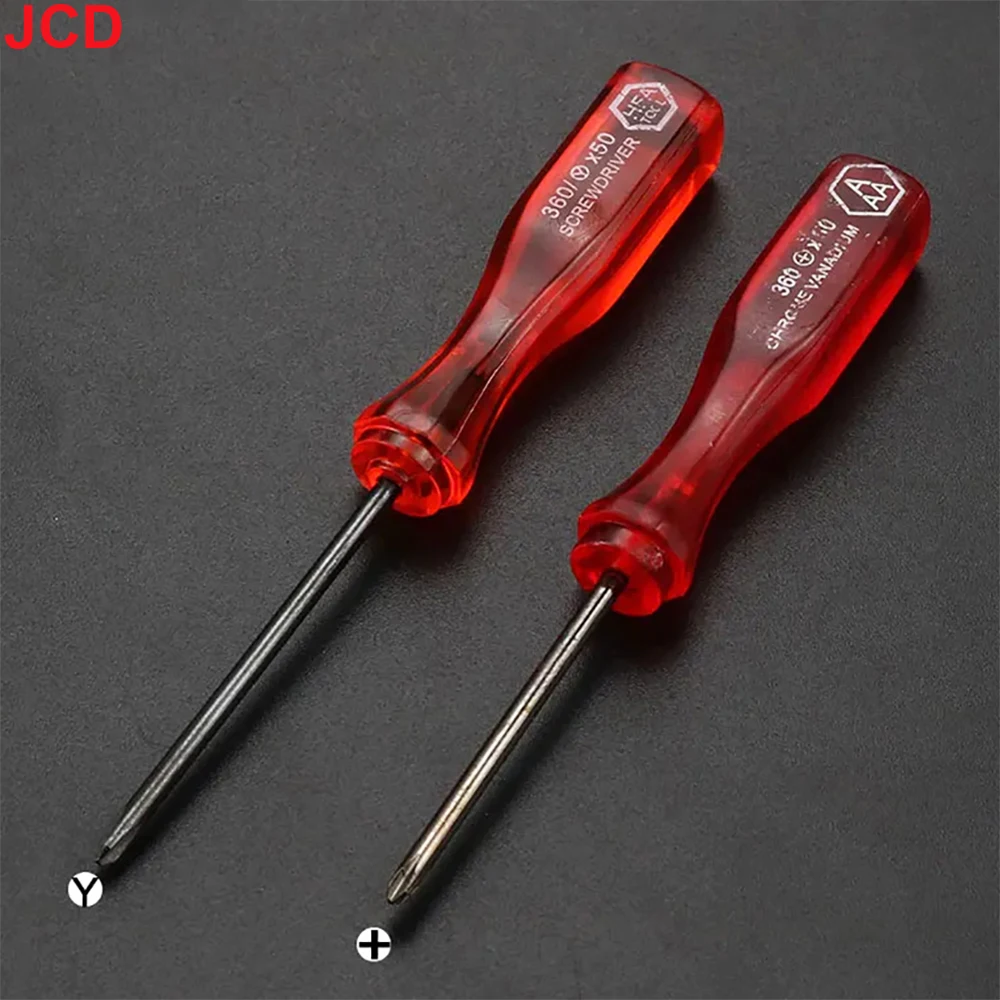 JCD 1.5mm Tri Wing 2.0mm Phillips Screwdriver Y Screw Driver For NDS DS Lite Wii Xbox 360 GBA SP For Cartridge Maintenance Tool