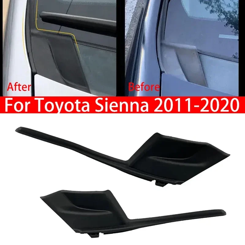 

53866-08020 53867-08020 For US Toyota Sienna 2011-2020 Pair Car Front Windshield Wiper Side Cowl Fender Hood Seal Cover Trm