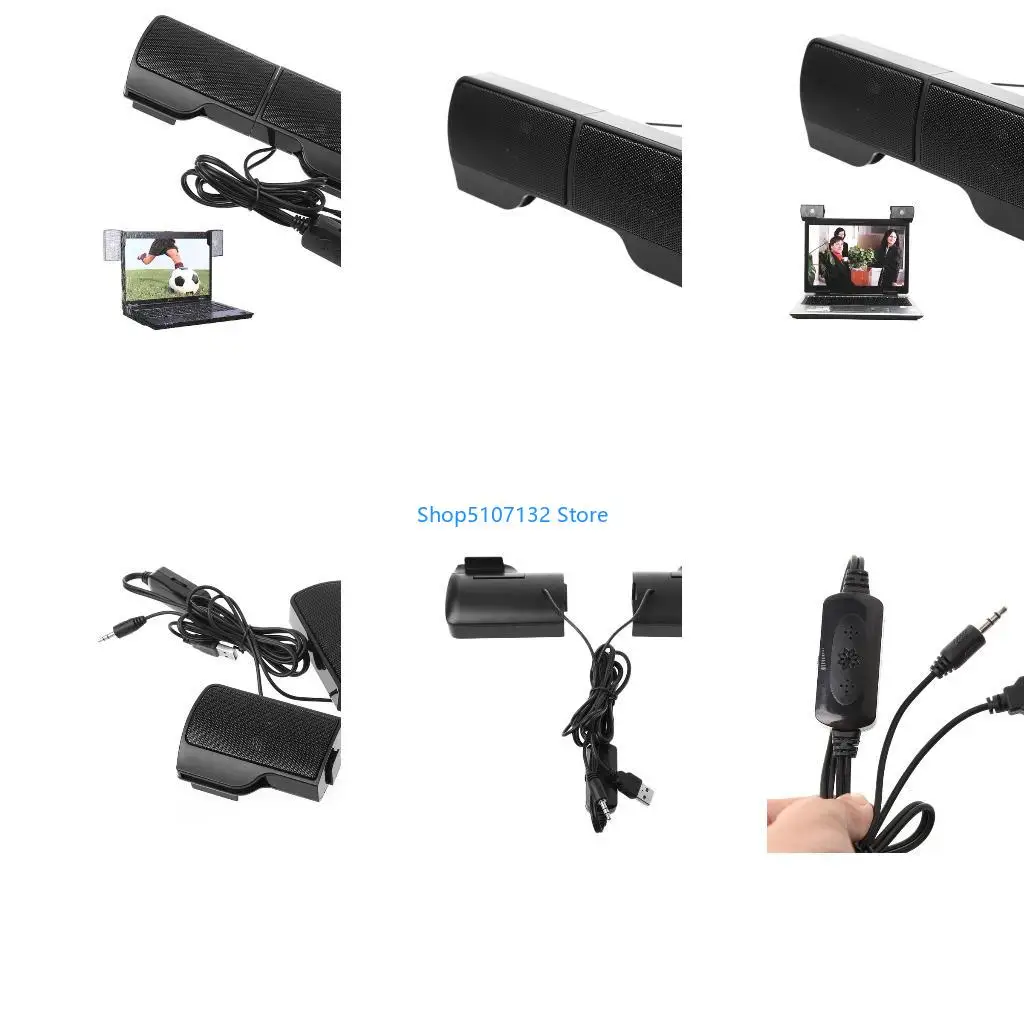 87HD Adjustable Volume Mini USB Powered Speakers for Laptop MP3 Connection