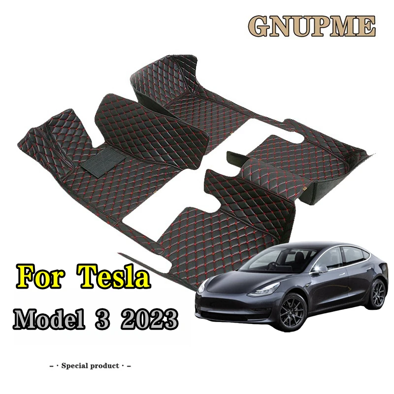 

Car Foot Pads For Tesla Model 3 2023 Car Interior Accessories Protective Pad Custom Auto Floor Mats Automobile Carpet Cover