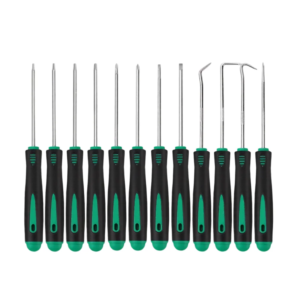 12Pcs Pick And Hook Set Car Auto Oil Seal O-Ring Seal Gasket Pick Puller Remover Car Auto Vehicle Oil Seal Screwdrivers Set