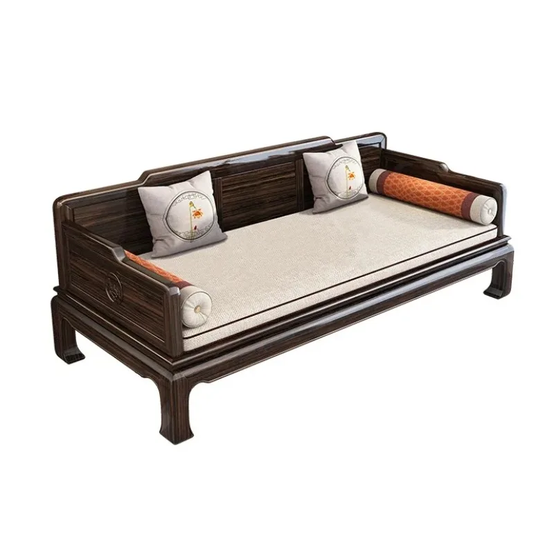 

Кровать Luohan из массива черного дерева, новый китайский диван-кровать, современная гостиная, шезлонг, диван-кровать