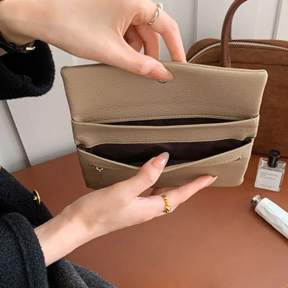 

Temperament PU Leather Envelope Wallets Korean Style Portable Women Long Clutch Bag Zipper Coin Purse Change Bag Outdoor