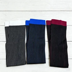 CLEVER-MENMODE 섹시한 레이스 얇은 하이힐 남성 양말 통기성 메쉬 통기성 메쉬 얇은 무릎 길이 양말 에로틱 긴 양말