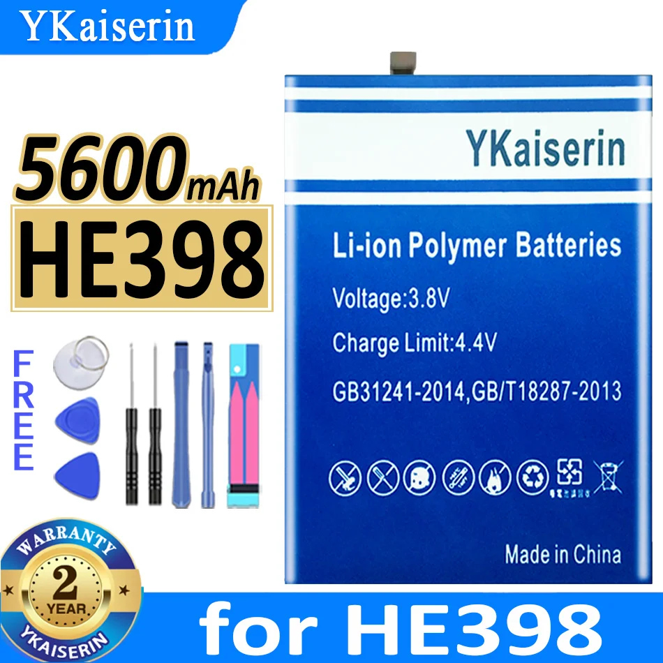 

5600mAh YKaiserin Battery for HE398 Bateria