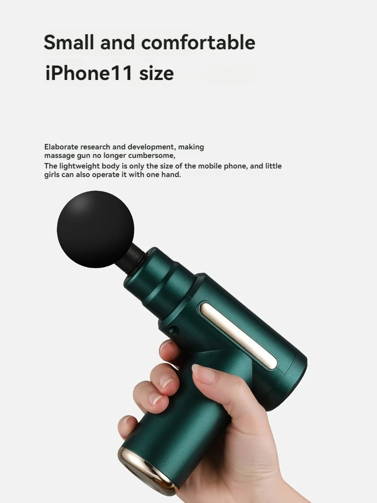 

Мини-пистолет для фасции, вибрационный массажный пистолет, перкуссия для глубоких тканей, домашний фитнес-массажер для расслабления мышц, подходит для всех зон тела