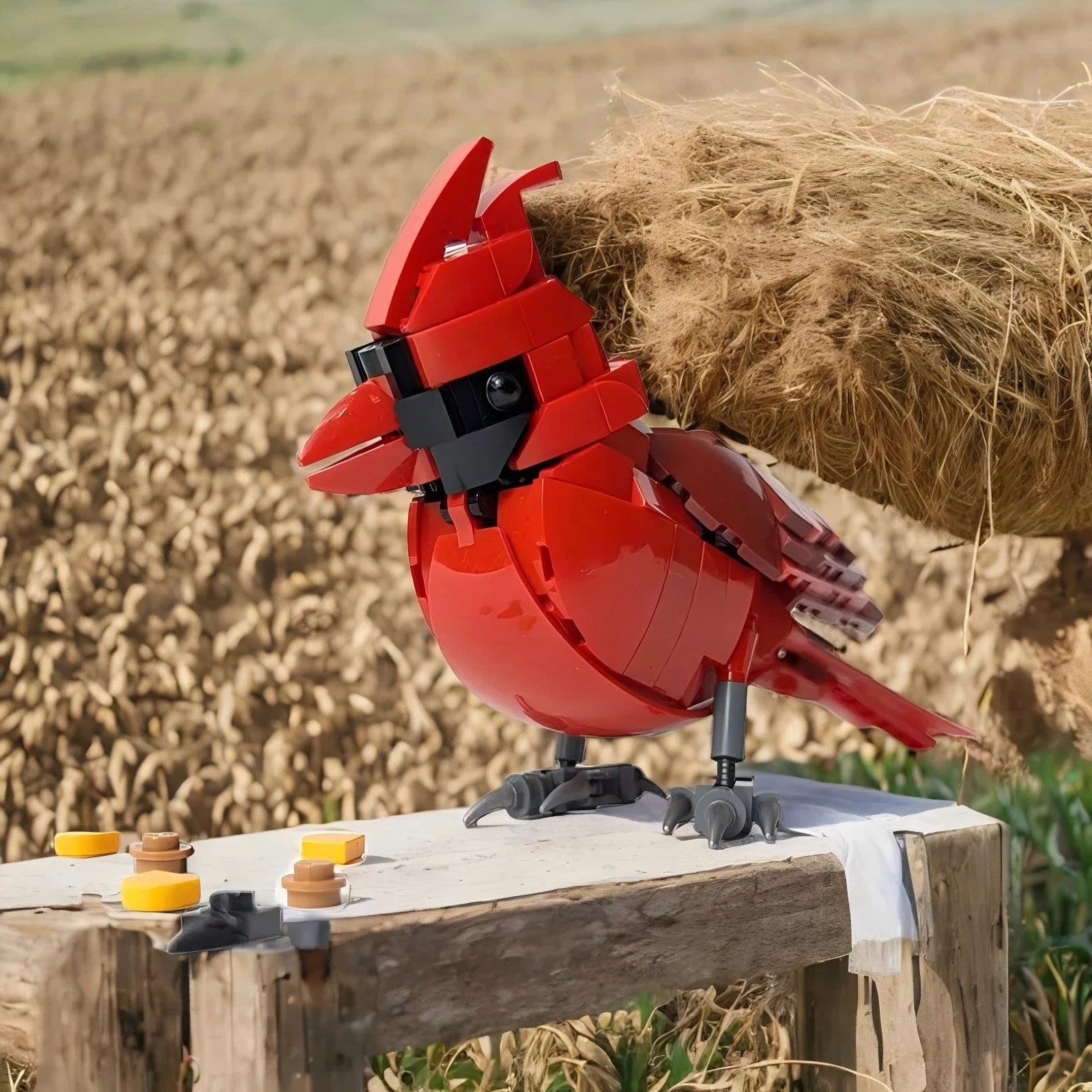 

242 шт. Moc Northern Cardinal, креативная модель, обучающие строительные блоки, игрушка в подарок для детей, повышающие навыки творчества