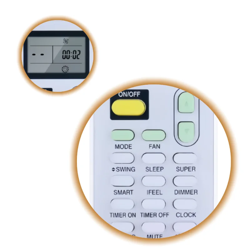 New DG11J1-72 Remote Control for Hisense AC K1849621 AP10CR1W AP10CW2G AP14CR2WG AP08CR2W No Programming Needed
