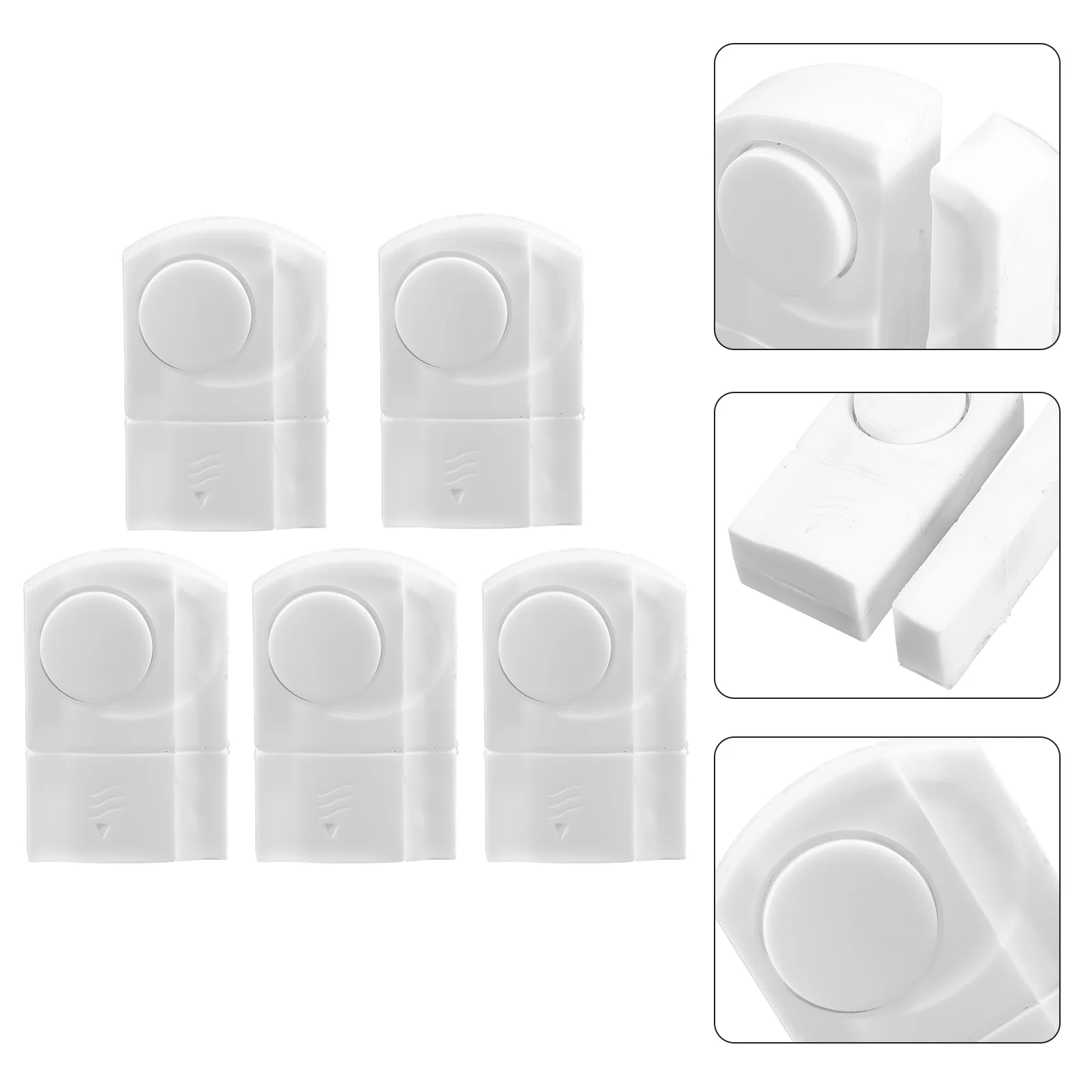 

5 Pcs Door and Window Alarm Sensor for Home Security Batteries Doorbell Chime Business When Entering