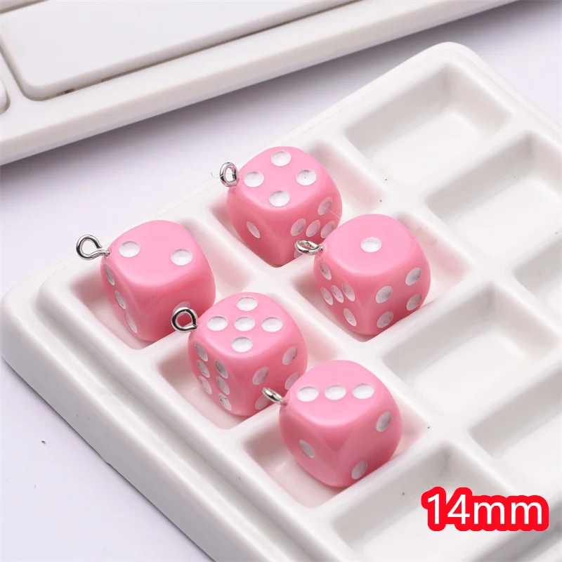 Free shipping 50pcs/lot 14mm color pattern print geometry square shape resin beads with hanger charms diy jewelry accessory