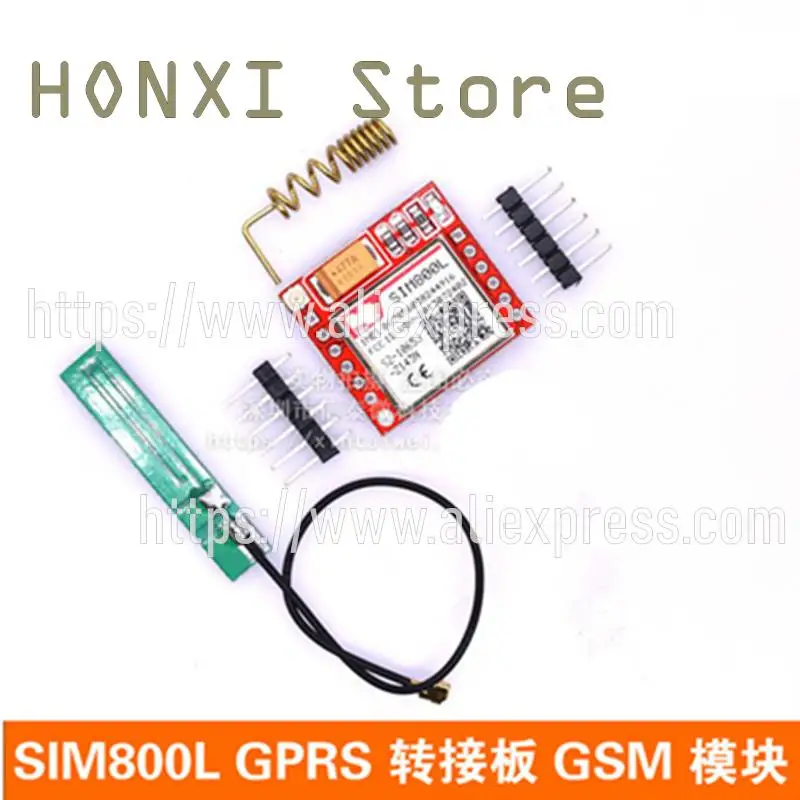 1PCS SIM800L GSM module GPRS transfer board microSIM card small Core board