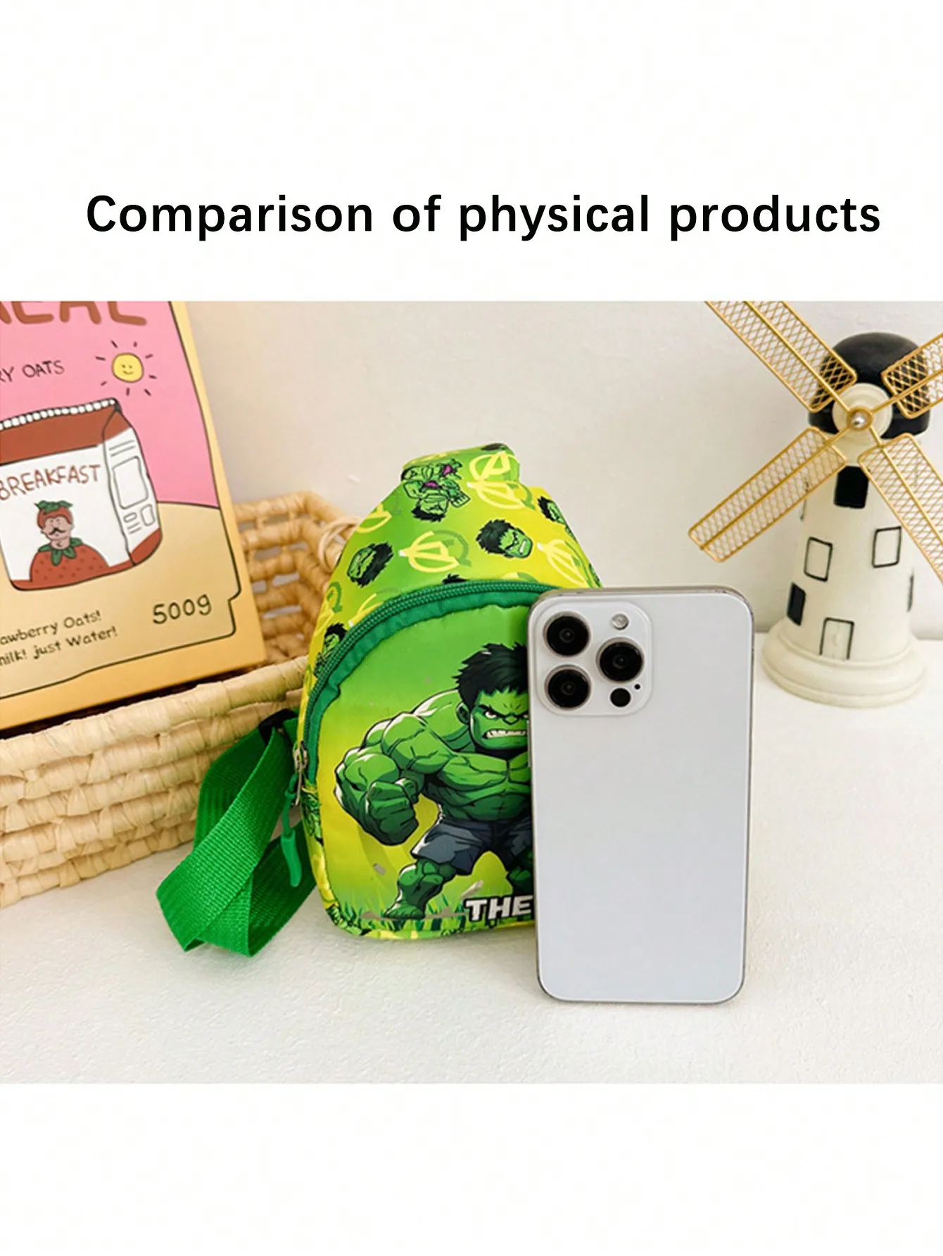 

Marvel'S New Children'S Bag Spider Man Iron Man Captain America Shoulder Bag for Boys and Girls Travel Change Crossbody Bag