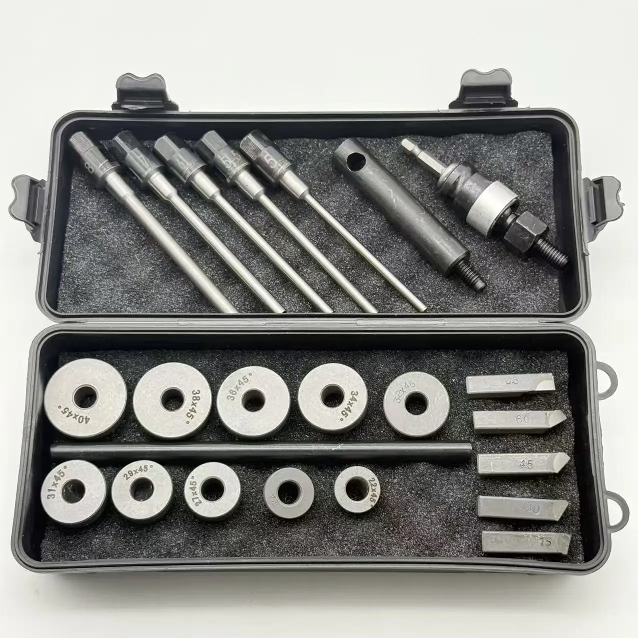 Alésoir universel de siège de valve de moteur d'automobile et de moto, meule diamantée à 15-90 degrés, outil de réparation de siège de valve de 22-40mm