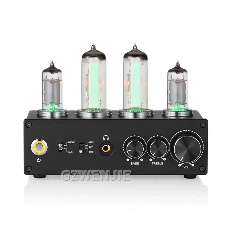 T9 Mini 6E2 MM/MC Phono Stage Turntable Preamp HiFi Stereo Audio Vacuum Tube Preamplifier Dekstop Headphone Amp