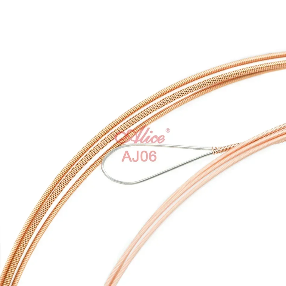 Alice AJ06/AJ07 Banjo Strings Set Hexagonal High-Carbon Steel Core Phosphor Bronze Winding Anti-Rust Coating Performance Strings