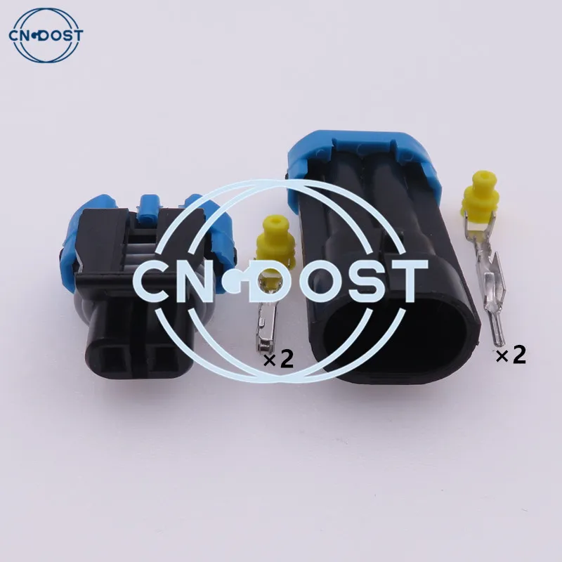 

1 Set 2 Pin 12162000 12052641 Car Connector Temperature Plug Motorcycle Socket AC Assembly For Buick Lacrosse Excelle GL8