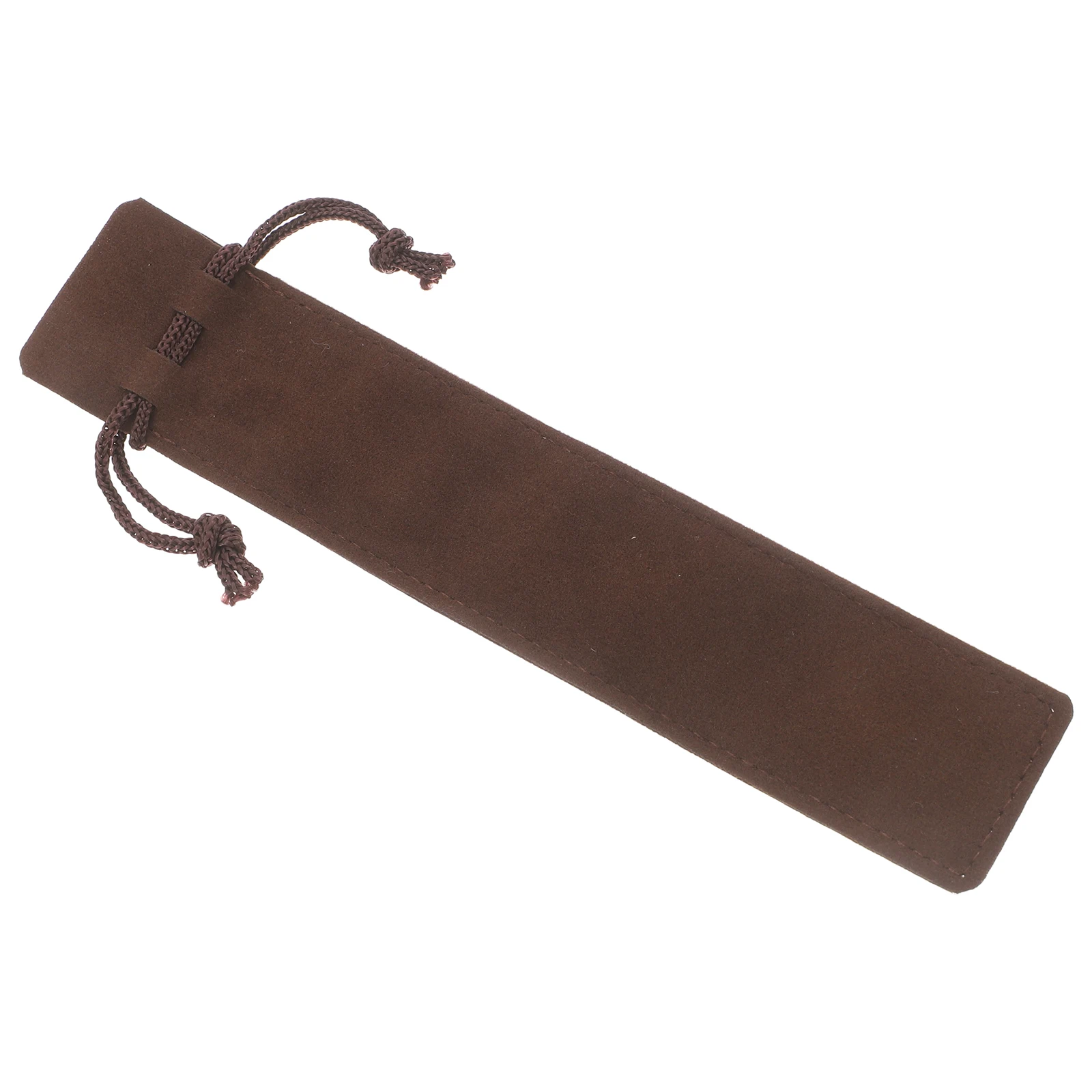 

Drawstring Velvet Pencil Case Foldable Holder Double Sided Pouch Sleeve Flannel