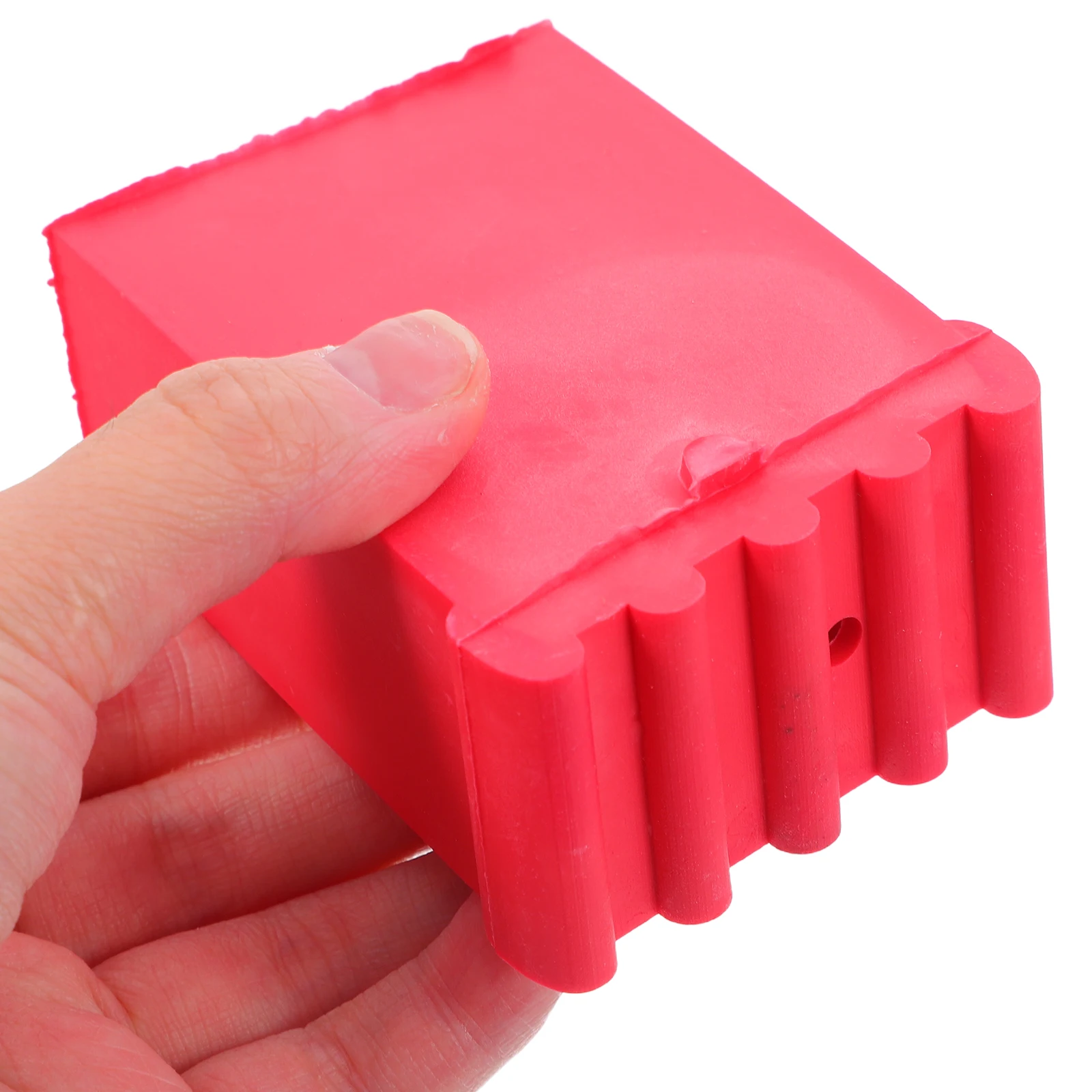 

2 Pcs Ladder Foot Cover Replacement Rubber Feet Non Slip Red Mat Antislip Pads Extension Ladder Safety Insulation Engineering