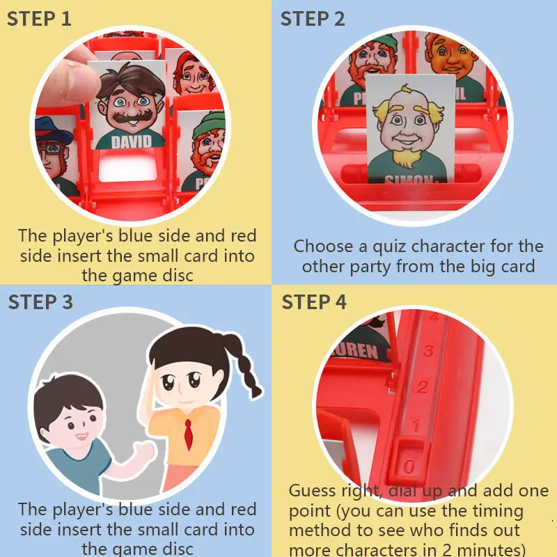 Guess Who I Am Board Game Toy Logical Reasoning Children's Parent-child Friend Interaction Game Puzzle Toys for Boy Girl Gifts image 4
