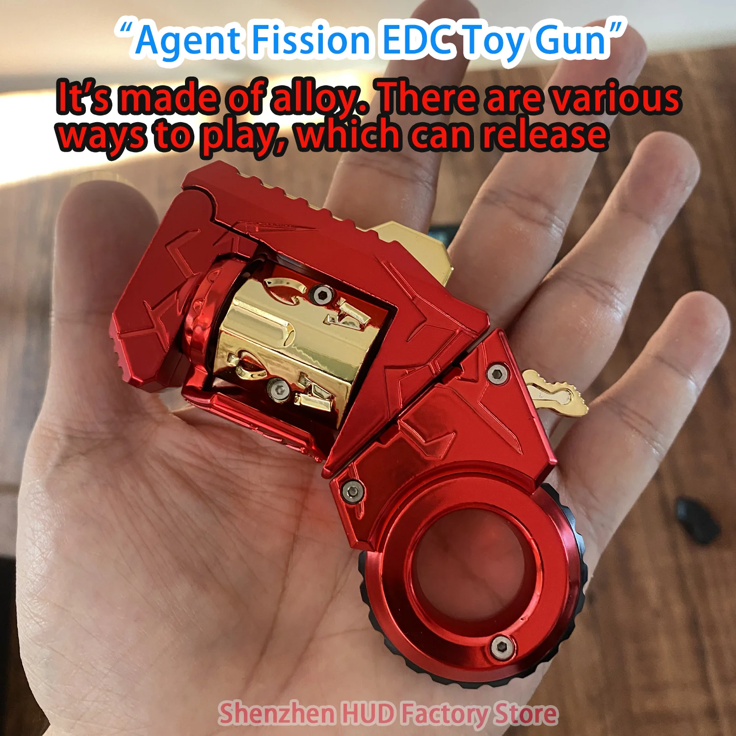 Alloy Metal EDC Fidget Toy Adult Anti-Stress Decompression Gadget Portable Handheld Anxiety Relief Plaything