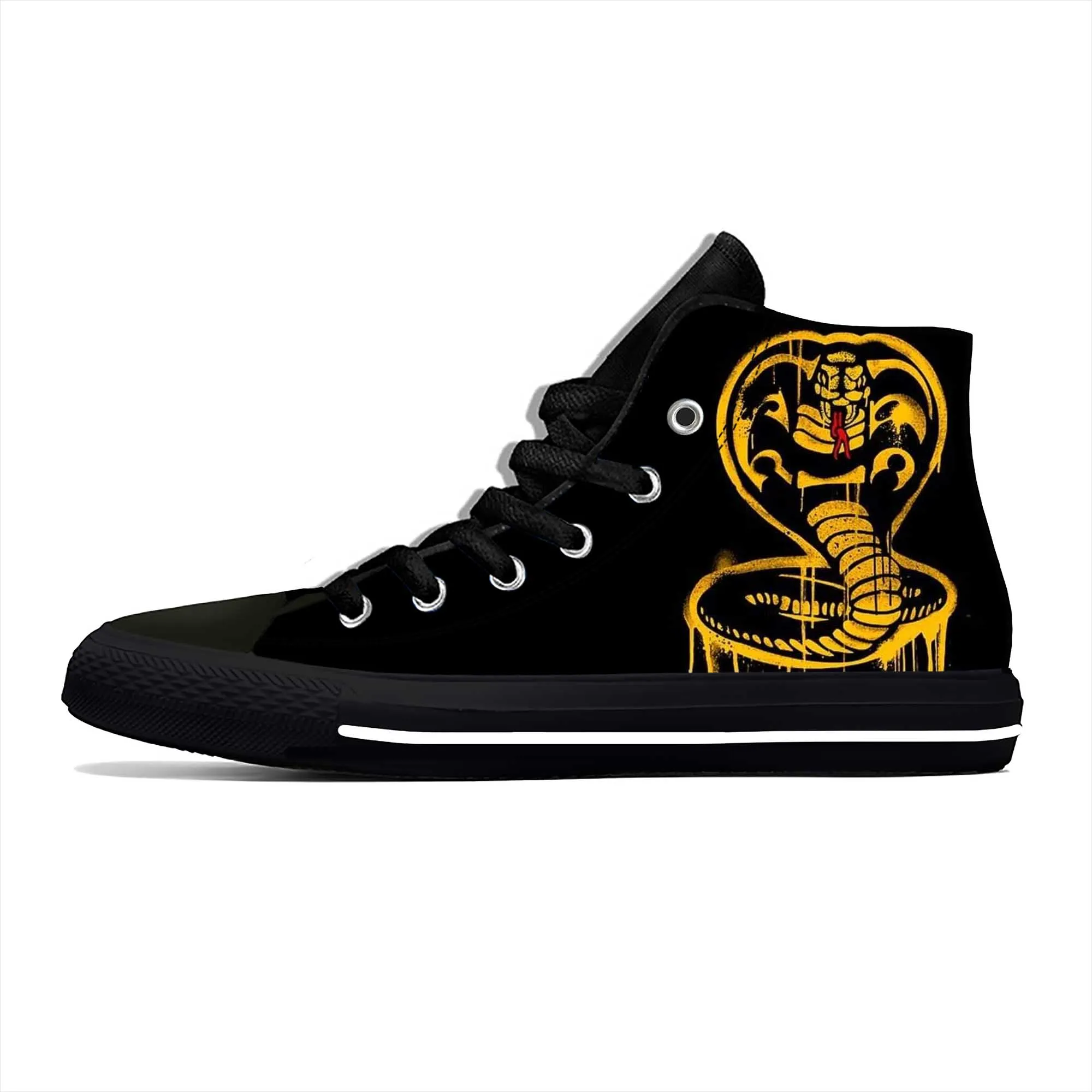 Kai Karate Anime Cartoon Fang Fashion Cobra Eagle Casual Cloth Shoes High Top Comfortable Breathable 3D Print Men Women Sneakers