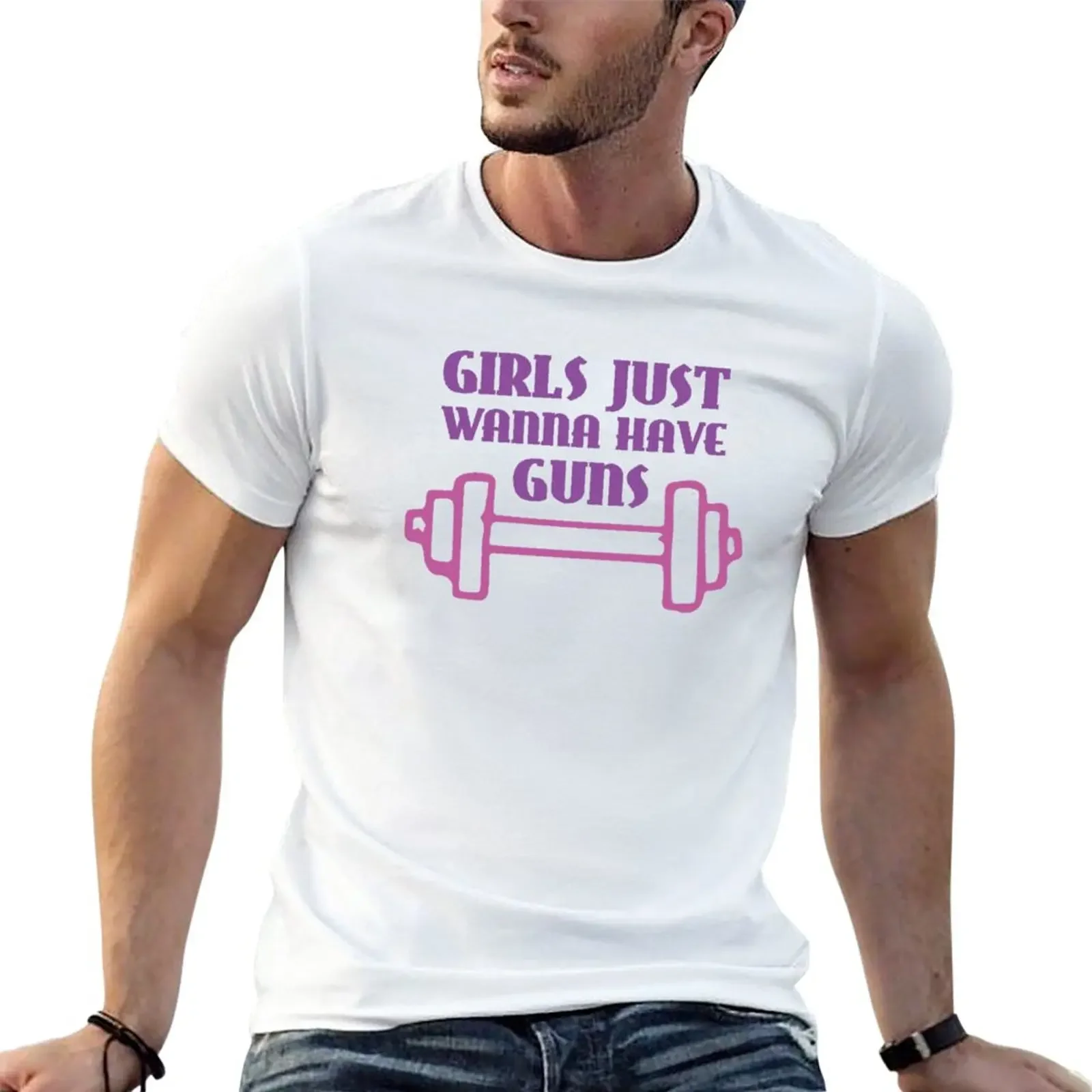 

Girls Just Wanna Have Guns T-Shirt for a boy tees Blouse t shirt men