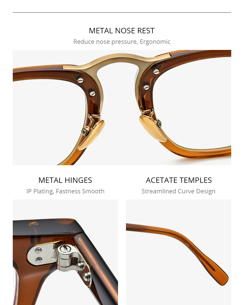 HEPIDEM Acetat Brille Rahmen Männer Marke Designer Retro quadratische Nerd Brillen japanische handgemachte Brille Vintage Brillen 9214 – Detail 3