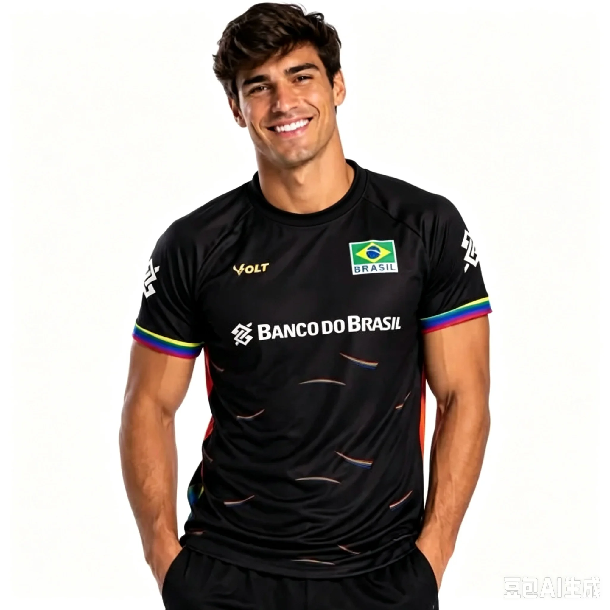 2026 CBV Brasilien Unisex Volleyball-Trikot Beachvolleyball Atmungsaktives Shirt Herren Damen Sommer Sport Schnelltrocknend Familien-Set – Detail 7