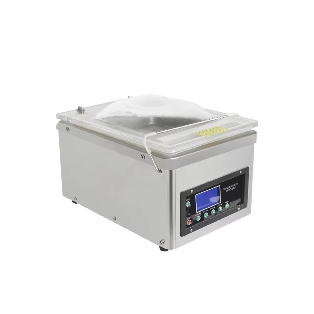 DUOQI DQVC-260E Digital Panel Vacuum Packing Machine Stainless Steel 304 Single Chamber Industrial Pump Food Sealer