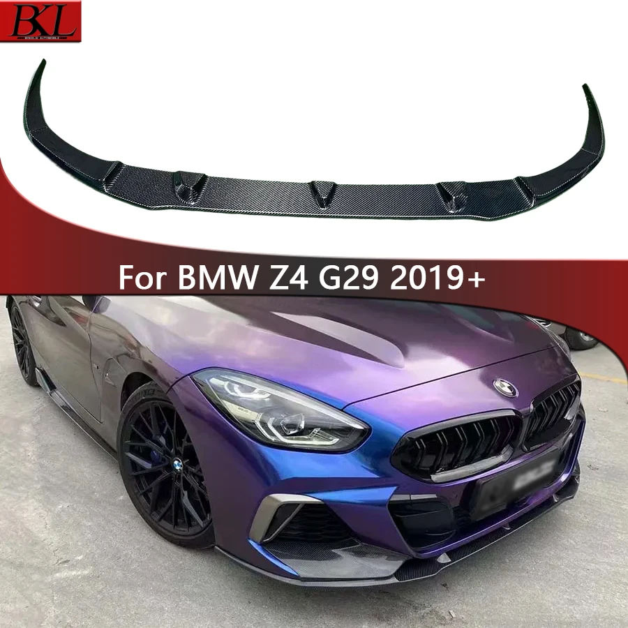 

For BMW Z4 G29 Carbon Fiber Front lip Car Front Bumper Diverter Spoiler Diffuser chin body kit