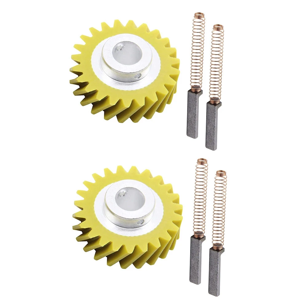 W10112253 Mixer Worm Gear W10380496 Carbon Brushes for Kitchenaid 5K45SS 5K5SS Mixers Replace Parts 4162897