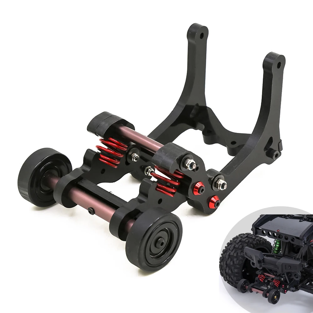 

Nylon sturdy and stable wheel rod with double spring buffer, suitable for Traxxas 1/5 6S 8S X-MAXX