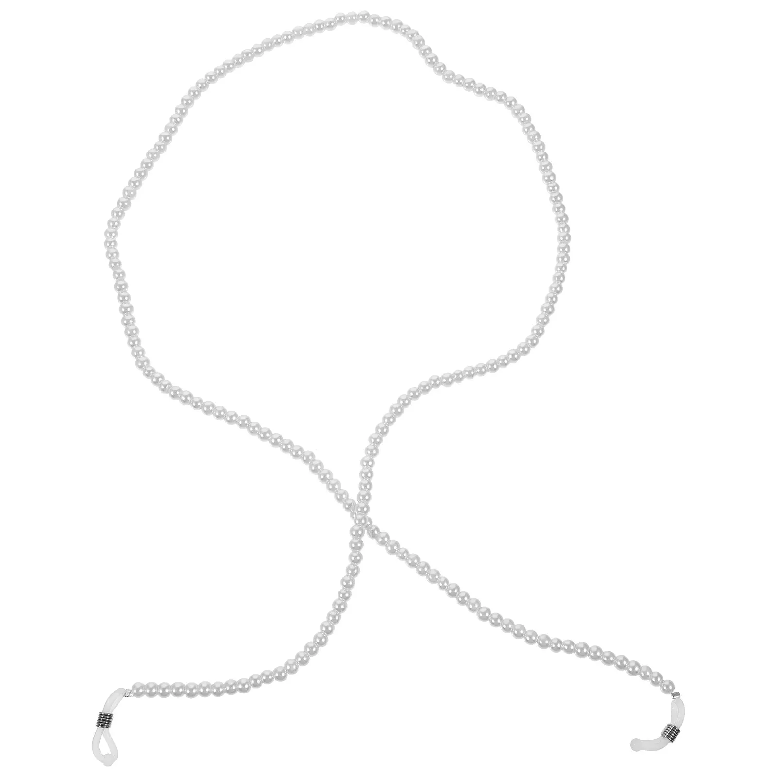 

Pearl Glasses Chain Eyeglasses Lanyard Classic White Anti-slip Holder Cord for Reading Sunglasses Straps Accessories