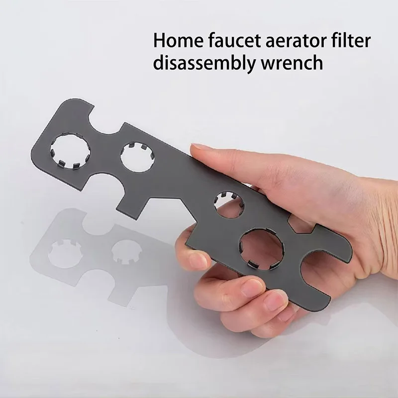 9 In 1 Basin Faucet Multi-function Aerator Wrench Stainless Steel Bathroom Sink Universal Spout Removal Tool