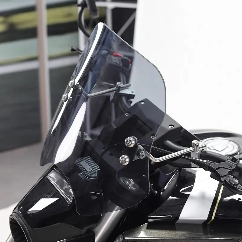 Parabrisas grueso y regulable en altura modificado para accesorios de motocicleta Benda LFC700.