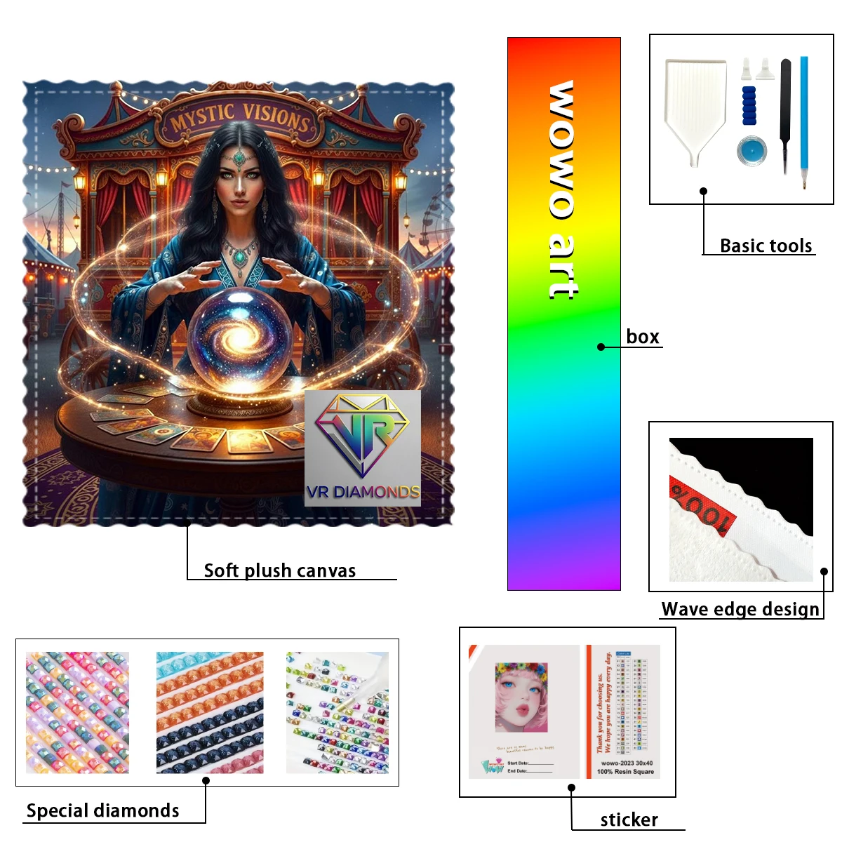 

【VR Diamond Art】Девочка и волшебный мяч: Смола FD, AB и CR, ослепительно переплетенные в себе, друг с другом, с основой из флокированной ткани